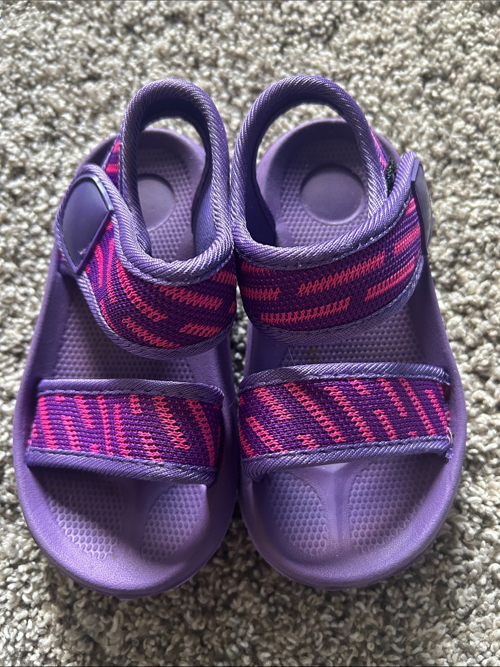 Kids Purple & Pink Adjustable Sandals